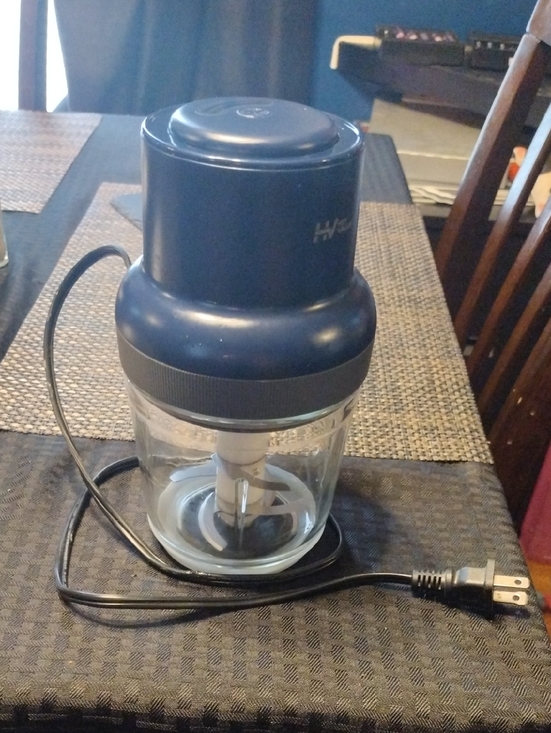 Other - Electric Food Chopper/Baby Food Processor - Navy and Clear